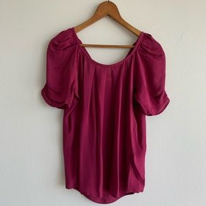 Joie romantic sleeve silk blouse XS